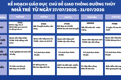 🌞 KẾ HOẠCH GIÁO DỤC HÈ – MỖI TUẦN MỘT CHỦ ĐỀ, MỖI NGÀY MỘT TRẢI NGHIỆM MỚI 🌈