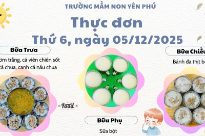 🌞 Bữa ăn ngon – Năng lượng tràn đầy cho ngày cuối tuần của bé!